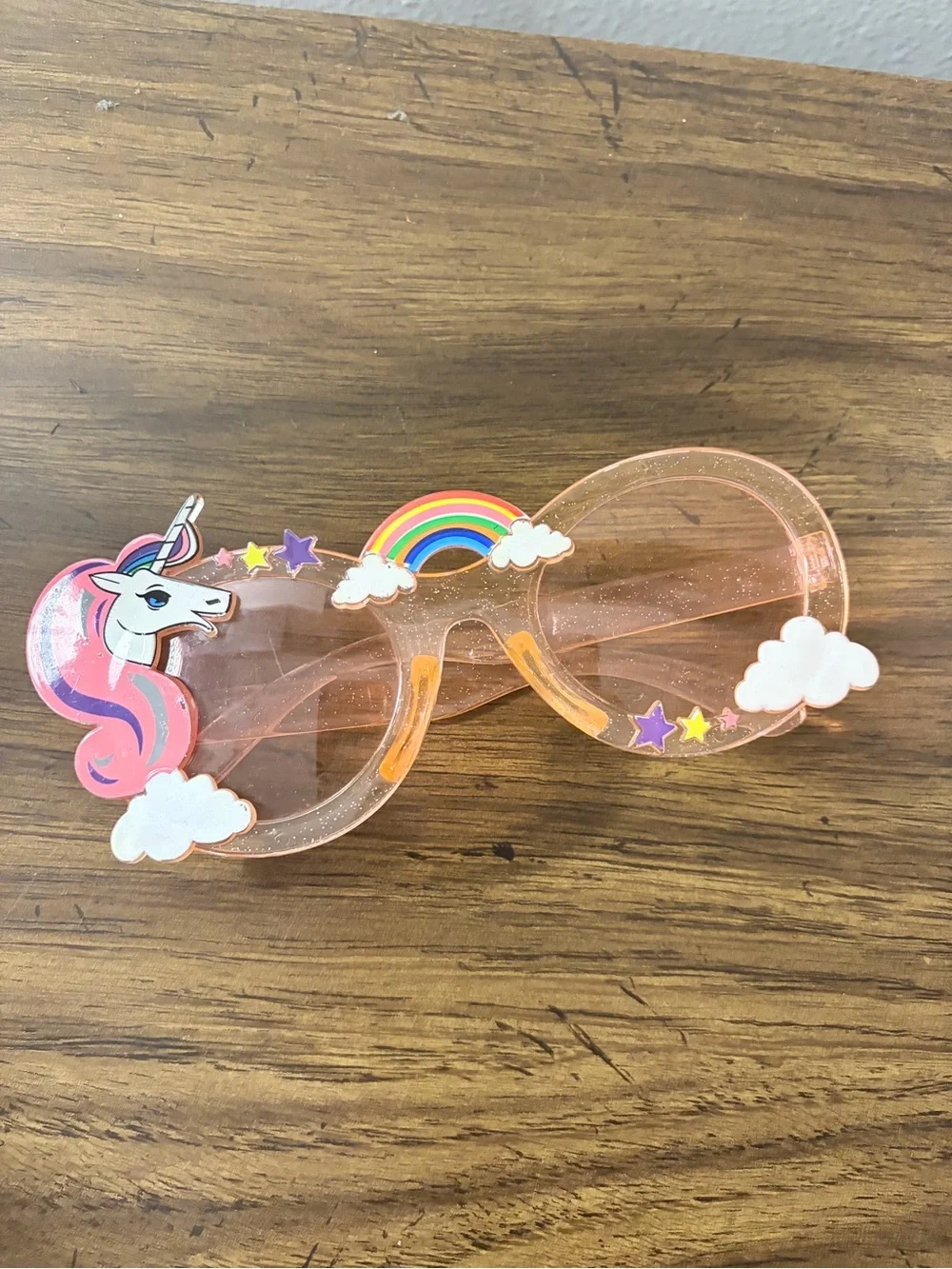 Kids Pink Unicorn & Rainbow Sunglasses